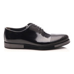 Perforated Oxford // Black + Blue (Euro: 44)