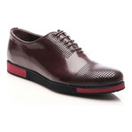 Patria Mardini // Two Tone Sole Perforated Oxford // Bordeaux (Euro: 40)