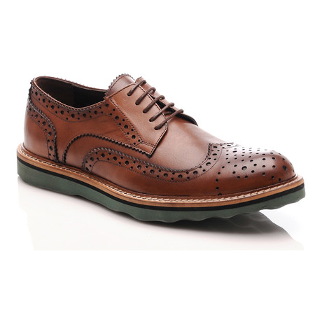 Baqietto // Perforated Wingtip Oxford // Brown (Euro: 40)