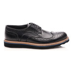 Patria Mardini // Perforated Wingtip Oxford // Black (Euro: 43)