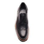 Patria Mardini // Perforated Wingtip Oxford // Black (Euro: 43)