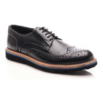 Patria Mardini // Perforated Wingtip Oxford // Black (Euro: 43)