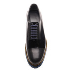 Perforated Oxford // Black (Euro: 44)