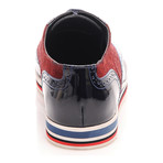 Partia Mardini // Two Tone Wingtip Oxford // Bordeaux + Navy (Euro: 43)