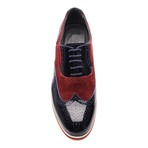 Partia Mardini // Two Tone Wingtip Oxford // Bordeaux + Navy (Euro: 43)