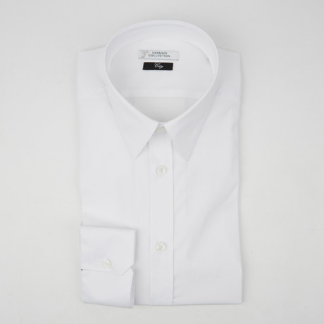 City Fit Solid Dress Shirt // White (38)