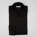 City Fit Solid Dress Shirt // Black (39)