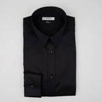 Trend Fit Solid Dress Shirt // Black (44)