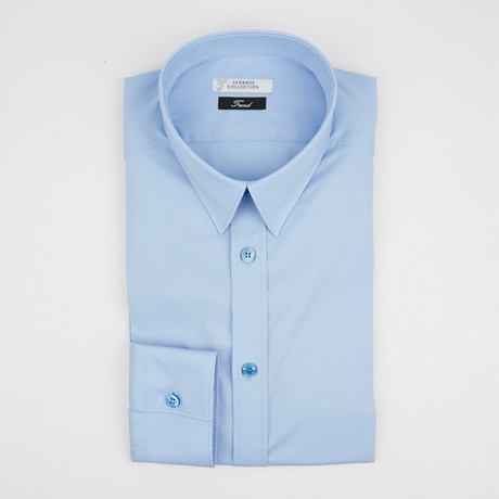Trend Fit Solid Dress Shirt // Light Blue (38)