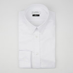 Trend Fit Textured Dress Shirt // White (44)