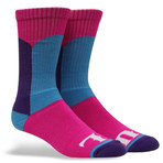 Da Fish + Wall Street Crew Sock // Pink + Red + Brown // Pack of 3
