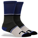 Prism + Rally Crew Sock // White + Navy // Pack of 2