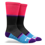 Rally Tech Crew Sock // Pink + Black // Pack of 2