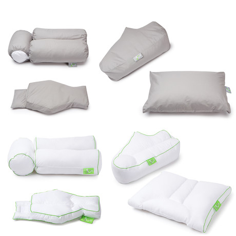 Sleep Yoga™ Posture Pillow Collection // Set Of 4 + Pillow Covers (Lavender)