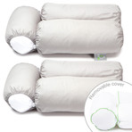 Sleep Yoga™ Multi-Position Body Pillow // Set Of 2 + Pillow Covers (Lavender)