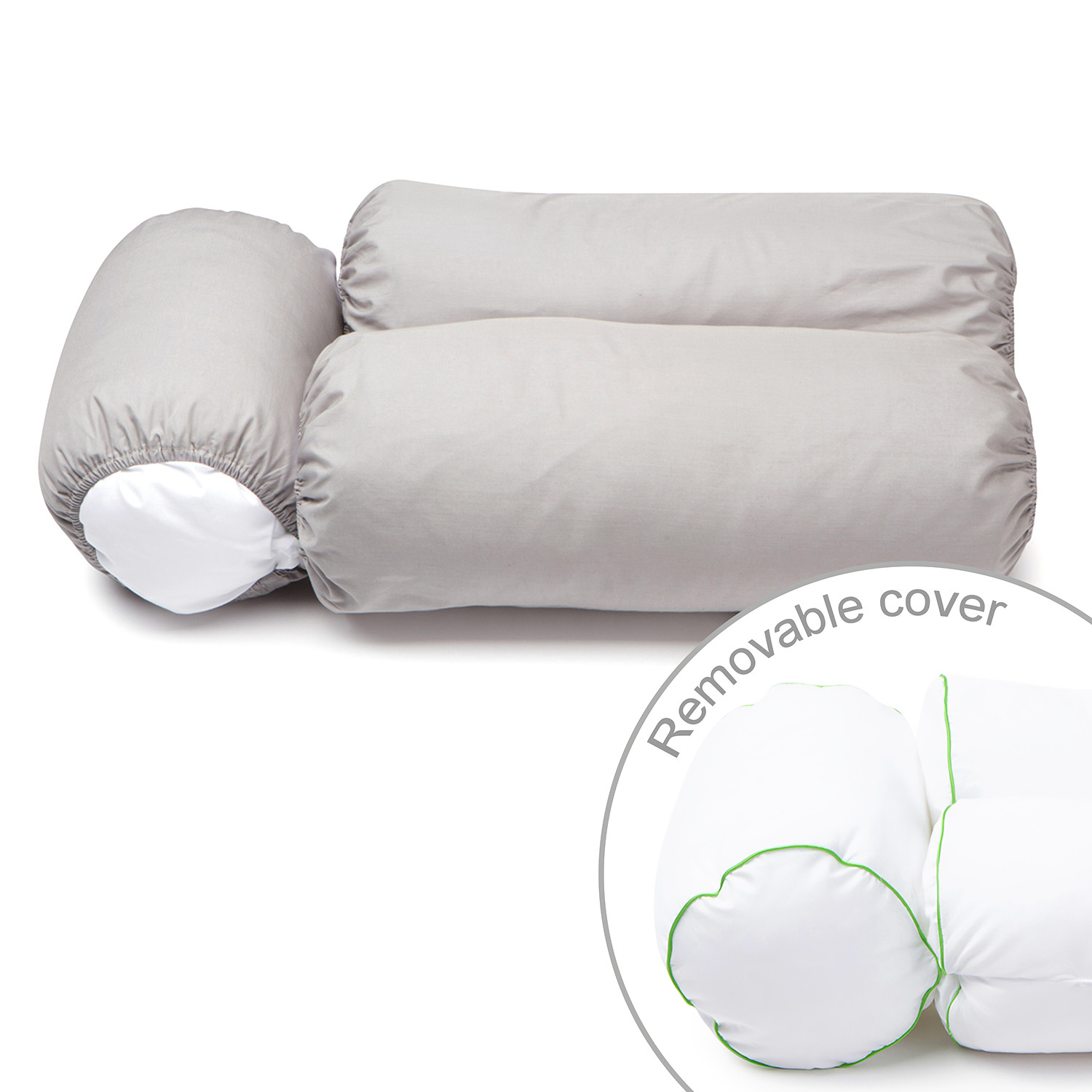 Sleep Yoga™ Multi-Position Body Pillow + Pillow Cover (Lavender ...