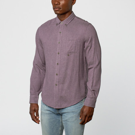 Casual Button-Up // Purple Twill (S)