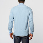 Silk + Cotton Point Collar Shirt // Chambray (XL)