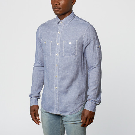 Quarter Industries // Evening Button-Up // Chambray (S)