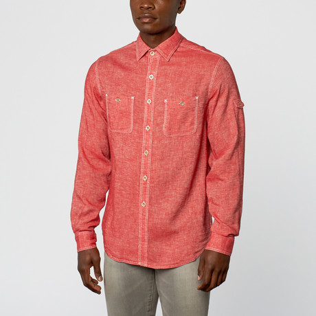 Evening Button-Up // Red (S)