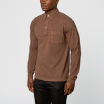 Pique Polo Knit Shirt // Mink (S)