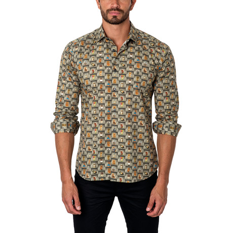 Jared Lang // Owl House Button-Up Shirt // Olive (S)