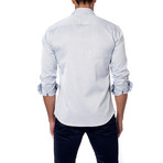Jared Lang // Woven Button-Up Shirt // Heather Grey (XL)