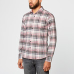 Plaid Dress Shirt // Pink (S)