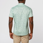 Rose Woven Short-Sleeve Shirt // Mint (XL)