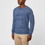 Wave Slave Sweatshirt // Navy (L)