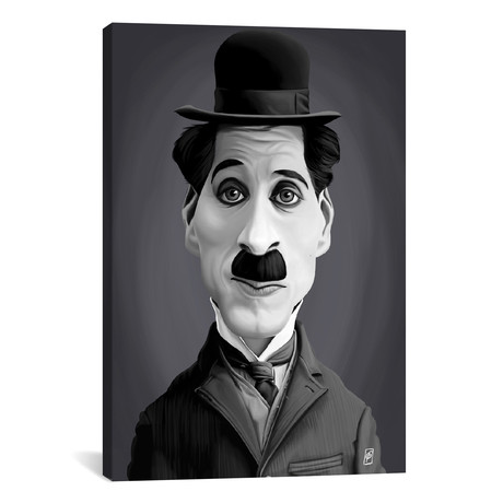 Vintage Charlie Chaplin // Rob Snow (26"W x 18"H x 0.75"D)