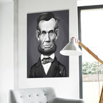 Vintage Abraham Lincoln (26"W x 18"H x 0.75"D)