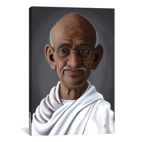 Mahatma Gandhi (26"W x 18"H x 0.75"D)