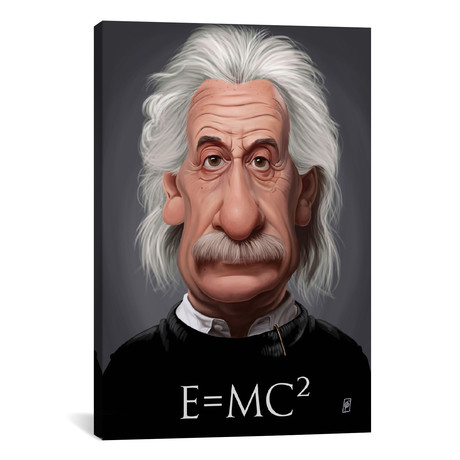 Albert Einstein (E=MC2) (26"W x 18"H x 0.75"D)