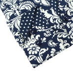 Brio Milano // Royal Button-Up // Navy + White (2XL)