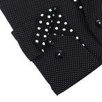 Brio Milano // Classic Button-Up // Black + White Trim (L)