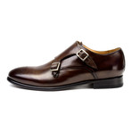 Warfield & Grand // Casino Medallion Double Monk Strap // Brown (Euro: 42)