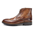 Claypool Wing-Tip Lug Boot // Cognac (Euro: 42)