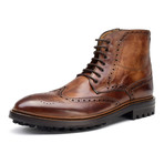 Claypool Wing-Tip Lug Boot // Cognac (Euro: 42)