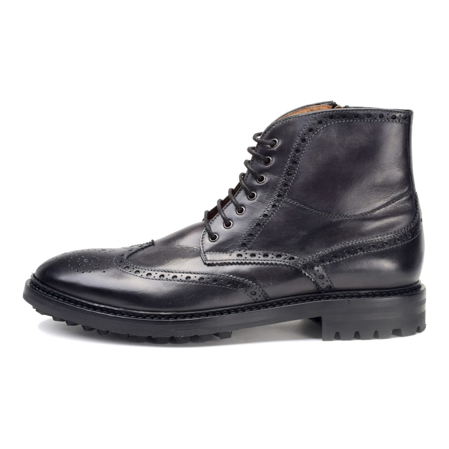 Claypool Wing-Tip Lug Boot // Grey (Euro: 41) - Curatore - Touch of Modern