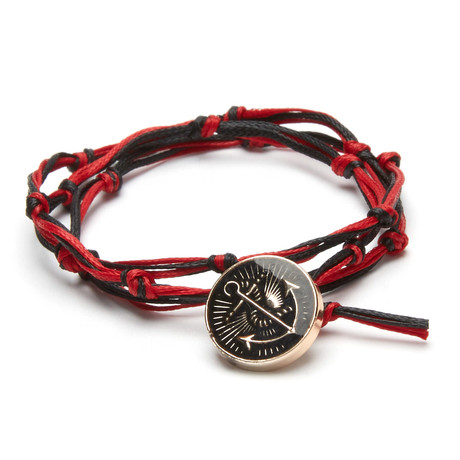 Knotted Anchor Bracelet // Red