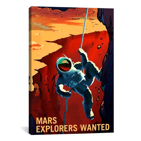 Explorers Wanted // Mars Explorer Series (18"W x 26"H x 0.75"D)