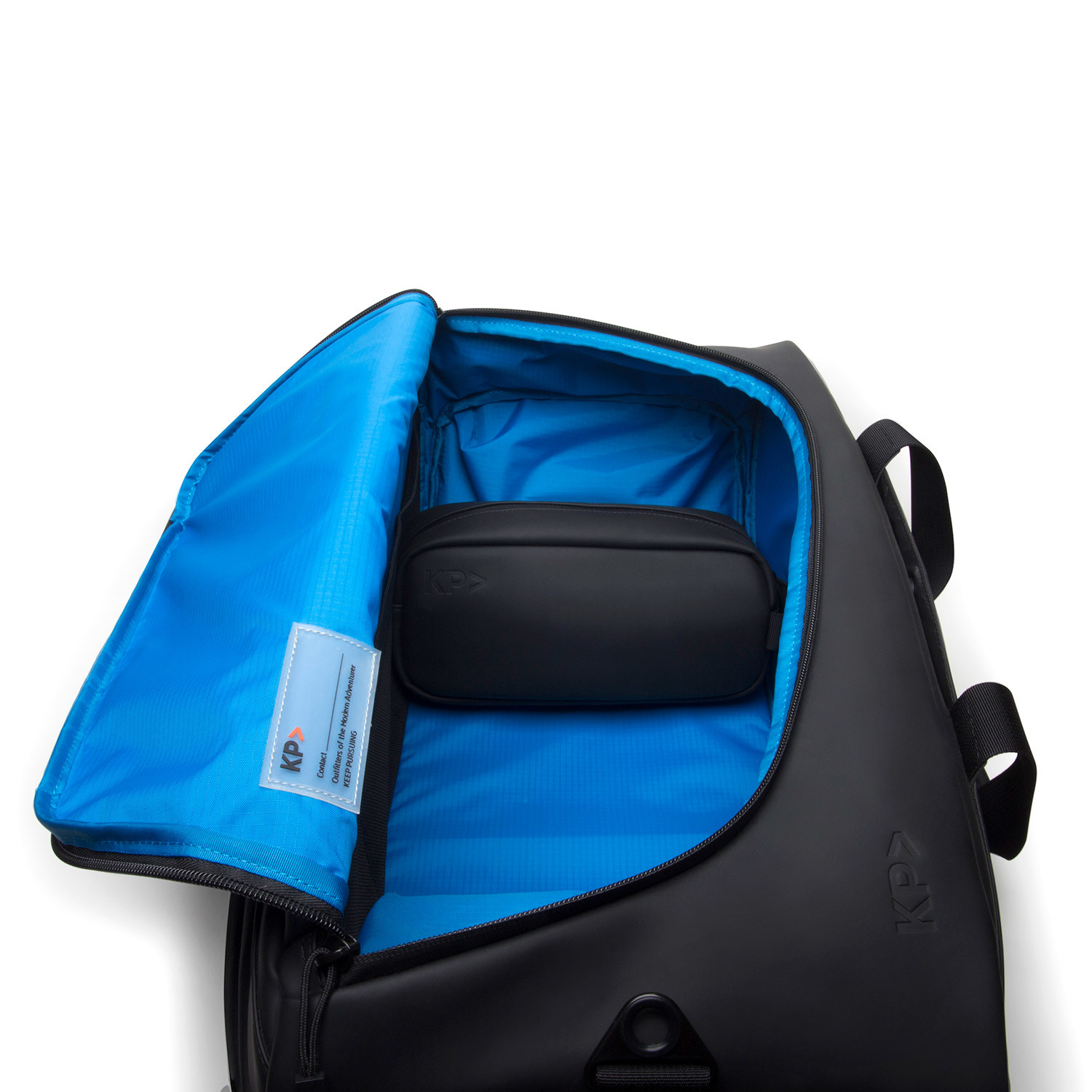 Duffle Bag (Black + Blue) - Keep Pursuing - Touch of Modern