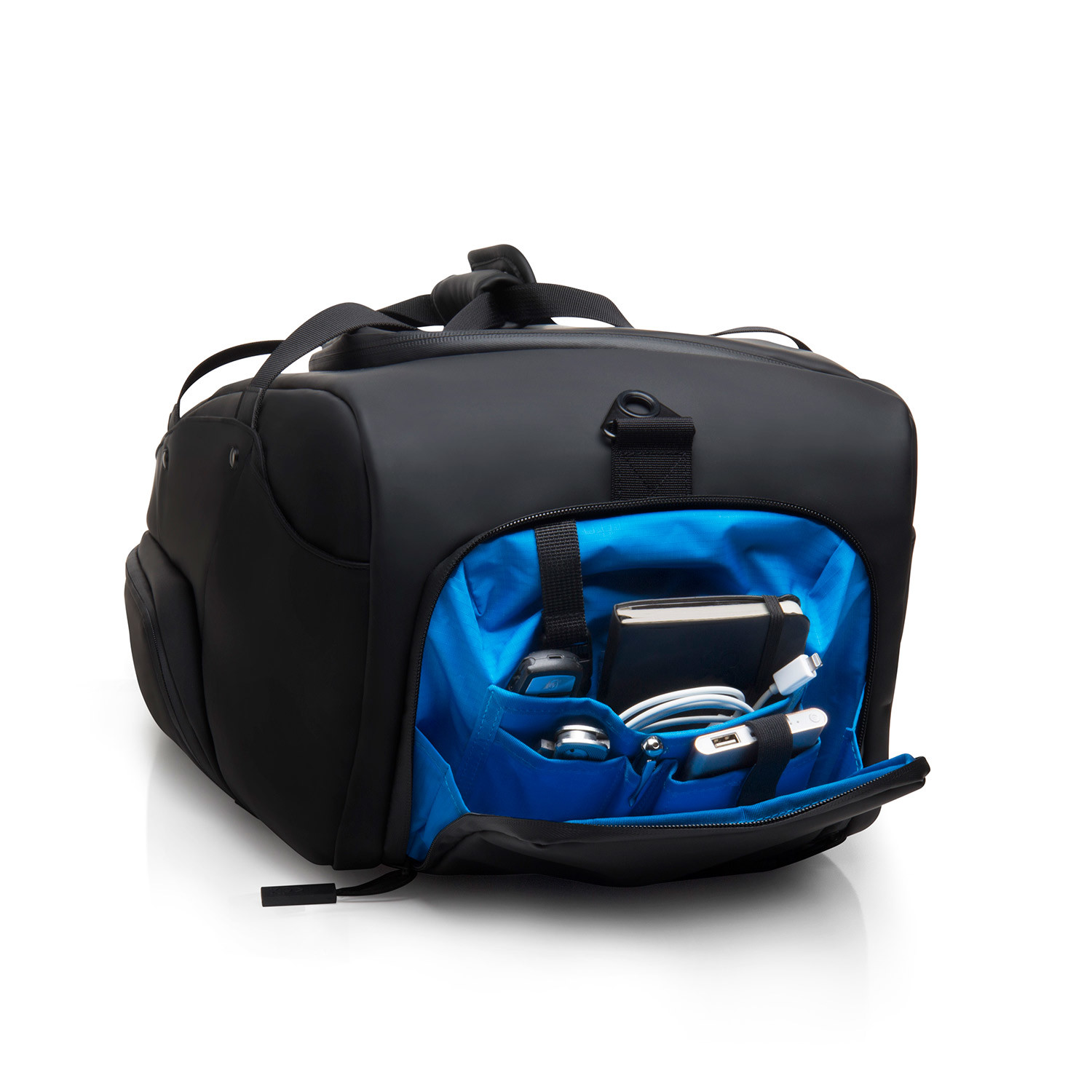Duffle Bag (Black + Blue) - Keep Pursuing - Touch of Modern