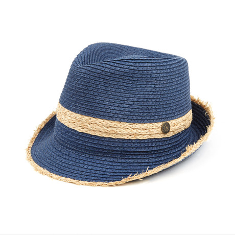 Hampton Paper Straw Hat // Marine Blue (S)