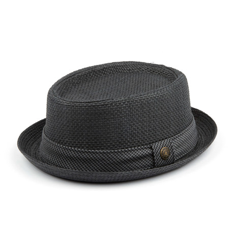 Hamilton Paper Straw Hat // Black (M)