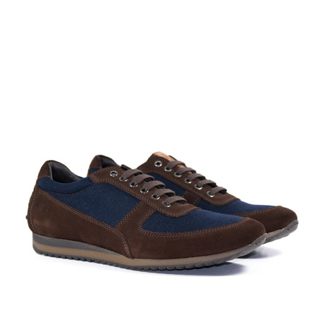 Corsini Casual Shoe // Brown + Navy (US: 6)