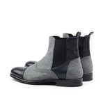 Chelsea Boot // Black + Grey (US: 7)