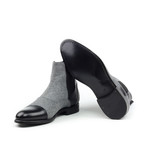 Chelsea Boot // Black + Grey (US: 10)