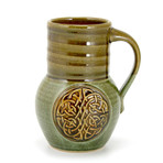 Celtic Knot Beaker Mug // 20 oz // Cascade Green